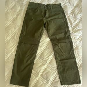 North Face hiking pants. Olive green.